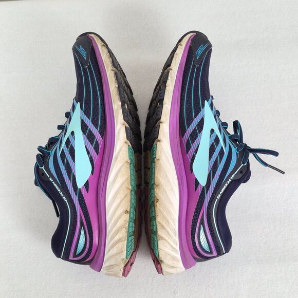 Brooks Women's Sz 9 Glycerin 15 Evening Blue Purple Cactus W Neutral Running - Picture 3 of 7